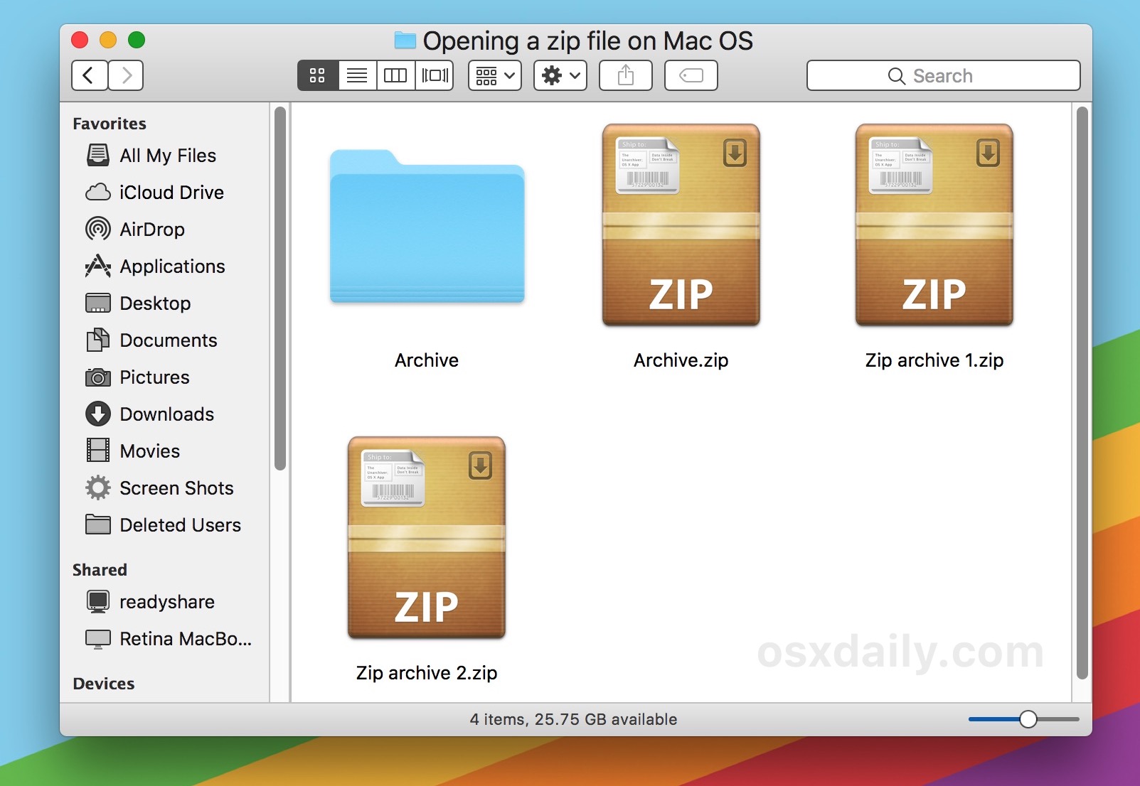 Zip file mac download